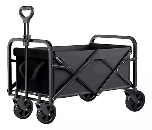 Carrito Compras Carga Plegable 4 Ruedas Camping